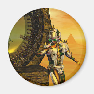 HYPERION SCIENCE FICTIONの砂漠でサイボーティタン マグネット