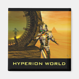 HYPERION SCIENCE FICTIONの砂漠でサイボーティタン マグネット