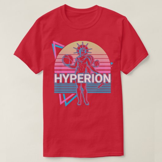 Hyperion Titan神古代ギリシャ神話レトロ Tシャツ (デザイン正面)