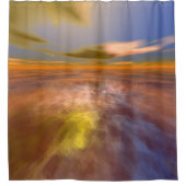 HYPERION WORLD,エイリアン海の空,雲Sci-Fi シャワーカーテン (正面)