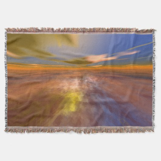 HYPERION WORLD,エイリアン海の空，雲Sci-Fi スローブランケット (正面)