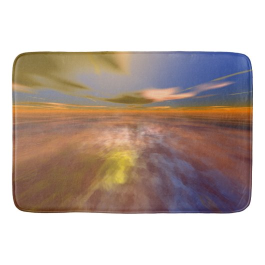 HYPERION WORLD,エイリアン海の空，雲Sci-Fi バスマット (正面)