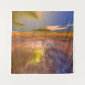 HYPERION WORLD、エイリアンSEASCAPE SKY、クラウドSci-Fi タペストリー (正面(横))