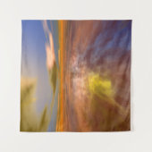 HYPERION WORLD、エイリアンSEASCAPE SKY、クラウドSci-Fi タペストリー (正面)