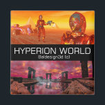 HYPERION WORLD SCIENCE FICTIONサイエンスフィクション マグネット<br><div class="desc">金属クローム反射素晴らしを持つサイボーグキャラクター.ティタン水の寺で，3DムービーHyperionからのアニメーションフレーム。Baldesign3d (c)</div>