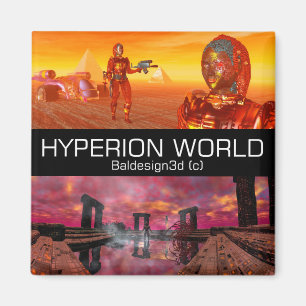 HYPERION WORLD SCIENCE FICTIONサイエンスフィクション マグネット