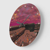 HYPERION WORLD SCIENCE FICTION,SCI-FI ラージ壁時計 (傾斜)