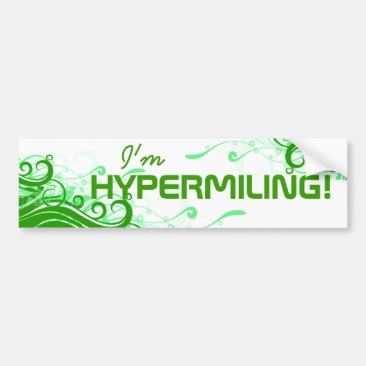 Hypermilingのバンパーステッカー バンパーステッカー (正面)