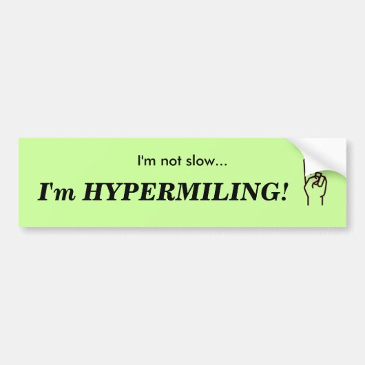 HYPERMILINGのバンパーステッカー バンパーステッカー (正面)