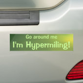 HypermilingのバンパーステッカーII バンパーステッカー (車上)