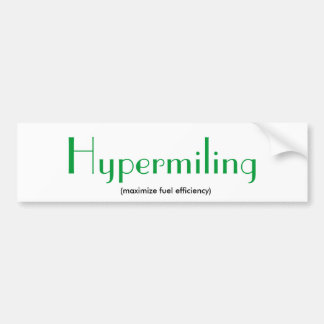 Hypermiling バンパーステッカー