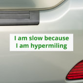 hypermiling バンパーステッカー (車上)