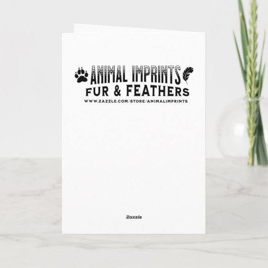 Hyperreaslistic Wolf and Owl | Happy Birthday カード (裏面)