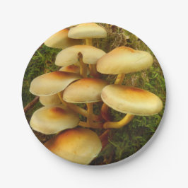Hypholomaのfasciculareのきのこの紙皿 ペーパープレート