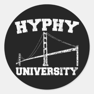 Hyphy大学yay区域 ラウンドシール