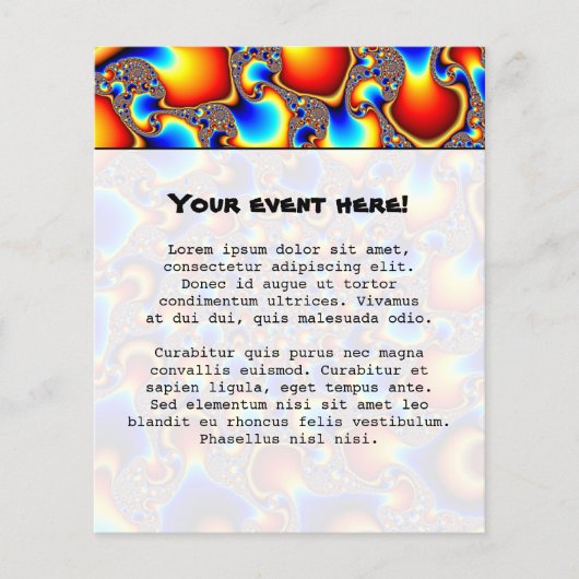 Hypn0sis – フラクタルアート チラシ (正面)