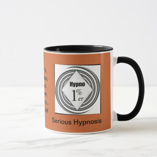 Hypno-1%erの"深刻な催眠"のコップ マグカップ (右)