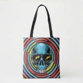 Hypno Funky Skull 02 トートバッグ (正面)