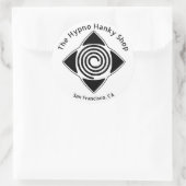Hypno Hanky Shop Hypnosis Everywhereロゴシール ラウンドシール (バッグ)