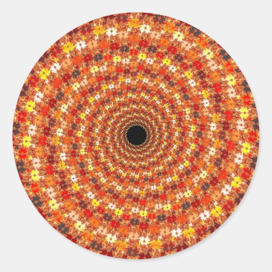 Hypno Orb – フラクタルステッカー ラウンドシール (正面)