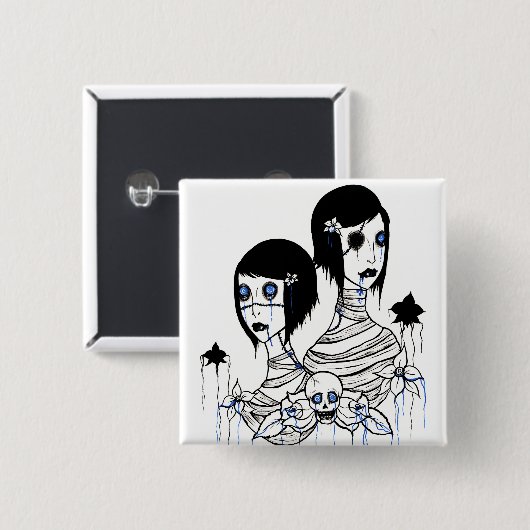 Hypnobloodflowers I 缶バッジ (正面&裏面)