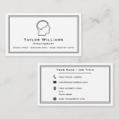 Hypnotherapy Psychiatrist Psychologist Mindfulness 名刺 (正面/裏面)