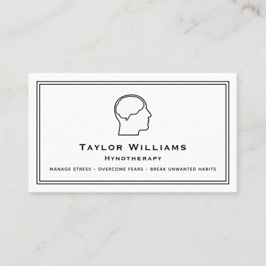 Hypnotherapy Psychiatrist Psychologist Mindfulness 名刺 (正面)