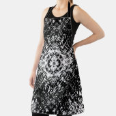 Hypnotic Abstract Black And White Modern Art エプロン (インサイチュ)