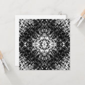 Hypnotic Abstract Black And White Modern Art カード (正面/裏面インサイチュ)