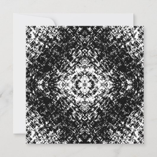 Hypnotic Abstract Black And White Modern Art カード (正面)