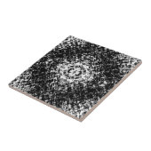 Hypnotic Abstract Black And White Modern Art タイル (側面)
