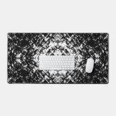 Hypnotic Abstract Black And White Modern Art  デスクマット (キーボード&マウス)