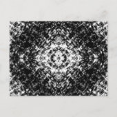 Hypnotic Abstract Black And White Modern Art ポストカード (正面)