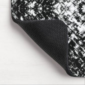 Hypnotic Abstract Black And White Modern Art  マウスパッド (コーナー)