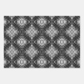Hypnotic Abstract Black And White Modern Art ラッピングペーパーシート (正面)