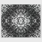 Hypnotic Abstract Black And White Modern Art ラッピングペーパー (フラット)