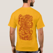 Hypnotic Amorphous Phantasmagoric Modern Groovy  Tシャツ (裏面)