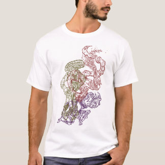 Hypnotic Amorphous Phantasmagoric Modern Groovy Tシャツ