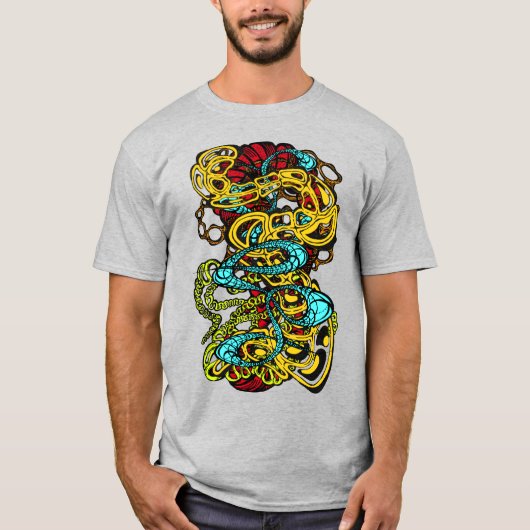 Hypnotic Amorphous Phantasmagoric Modern Groovy  Tシャツ (正面)