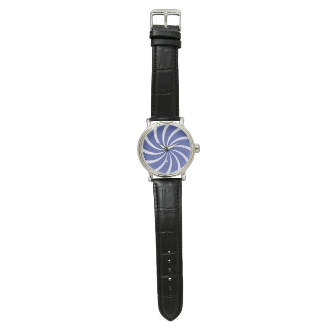 Hypnotic Azure Aura Minimalist Wristwatch 腕時計 (フラット)