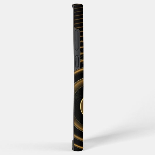 Hypnotic Golden Waves Modern Abstract Art Samsung Galaxyケース (右側面)