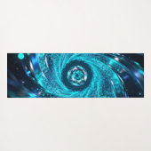 Hypnotic spirals swirl in the azure ヨガマット (裏面(横))