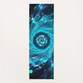 Hypnotic spirals swirl in the azure ヨガマット