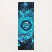 Hypnotic spirals swirl in the azure ヨガマット (裏面)