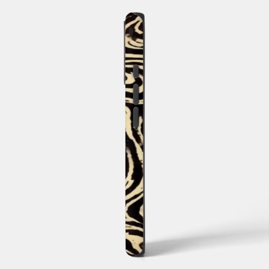 Hypnotic Swirl Black & Cream Abstract Phone Case Case-Mate iPhoneケース (裏面 / 左)