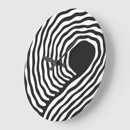 Hypnotic Wave ラージ壁時計 (傾斜)