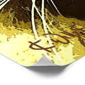 Hypnotizing Cat Digital Art Hypnosis ポスター (角)