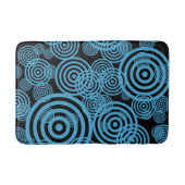 Hypnotizing circles - blue バスマット (正面)