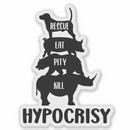 Hypocrisy, Activism Sticker シール (正面)