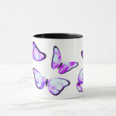 Hyriopsisの真珠の一見の蝶マグ マグカップ (中央)